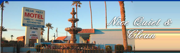 Arizona Florence Blue Mist Motel accommodations near Phoenix Tucson motel catering prisoner's families